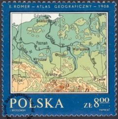Pomniki polskiej kartografii znaczek numer 2698