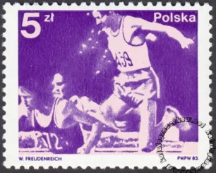 Medale Polaków na IO w Moskwie i na MŚ w piłce nożnej znaczek numer 2714