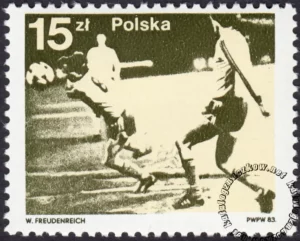 Medale Polaków na IO w Moskwie i na MŚ w piłce nożnej znaczek numer 2716