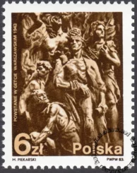 40 rocznica powstania w getcie warszawskim znaczek numer 2718