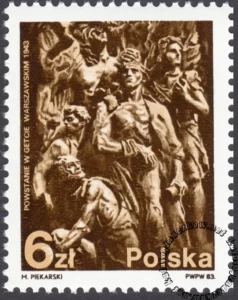 40 rocznica powstania w getcie warszawskim znaczek numer 2718