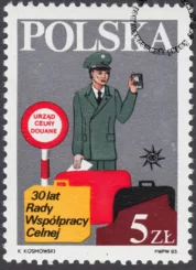 30 rocznica powstania Rady Współpracy Celnej w Brukseli znaczek numer 2719