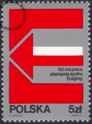 50 rocznica złamania szyfru Enigmy znaczek numer 2727