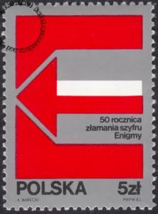 50 rocznica złamania szyfru Enigmy znaczek numer 2727