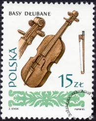 Polskie ludowe instrumenty muzyczne znaczek numer 2754