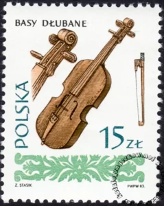 Polskie ludowe instrumenty muzyczne znaczek numer 2754