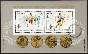 XIV ZIOl w Sarajewie i XXIII IOl w Los Angeles blok numer 80