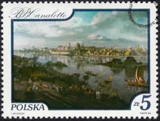 Wisła w malarstwie znaczek numer 2773