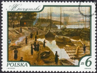 Wisła w malarstwie znaczek numer 2774