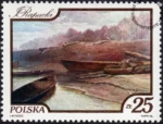 Wisła w malarstwie znaczek numer 2775