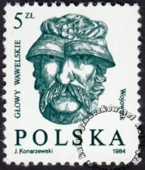 Głowy wawelskie znaczek numer 2777