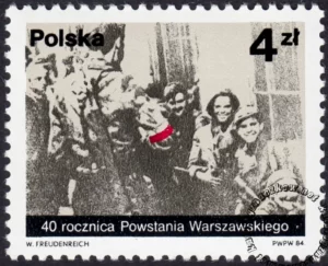 40 rocznica Powstania Warszawskiego znaczek numer 2782