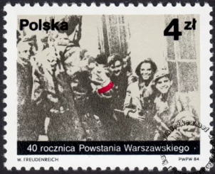 40 rocznica Powstania Warszawskiego znaczek numer 2782