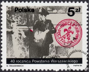 40 rocznica Powstania Warszawskiego znaczek numer 2783