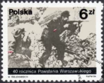 40 rocznica Powstania Warszawskiego znaczek numer 2785