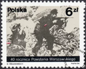 40 rocznica Powstania Warszawskiego znaczek numer 2785