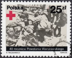 40 rocznica Powstania Warszawskiego znaczek numer 2786