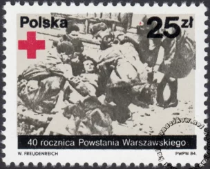 40 rocznica Powstania Warszawskiego znaczek numer 2786