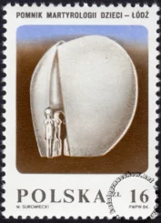Pomnik Martyrologii Dzieci w Łodzi znaczek numer 2788