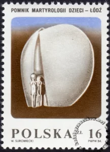 Pomnik Martyrologii Dzieci w Łodzi znaczek numer 2788
