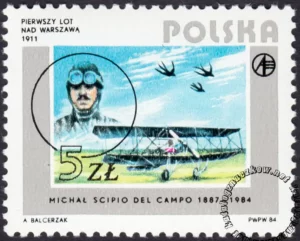 Rozwój lotnictwa polskiego znaczek numer 2792