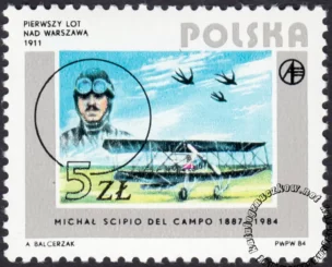 Rozwój lotnictwa polskiego znaczek numer 2792