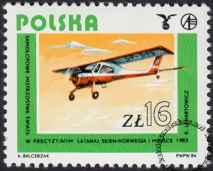 Rozwój lotnictwa polskiego znaczek numer 2795