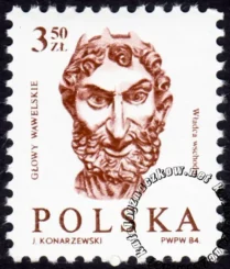 Głowy wawelskie znaczek numer 2812