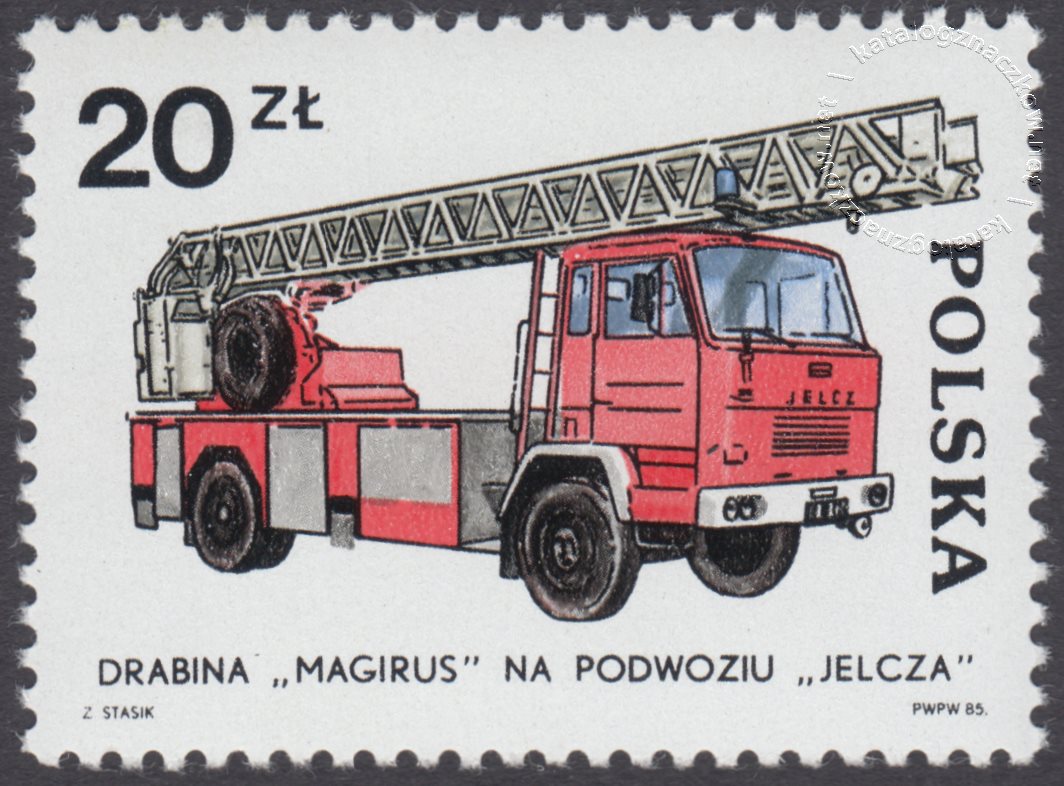 Rozwój pojazdów pożarniczych znaczek nr 2817