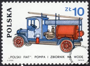 Rozwój pojazdów pożarniczych znaczek numer 2814