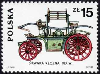 Rozwój pojazdów pożarniczych znaczek numer 2816