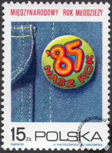 Międzynarodowy Rok Młodzieży znaczek numer 2821