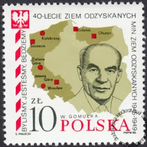 40 rocznica powrotu Ziem Zachodnich i Północy do Macierzy znaczek numer 2823