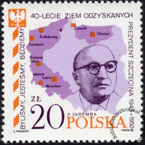 40 rocznica powrotu Ziem Zachodnich i Północy do Macierzy znaczek numer 2824