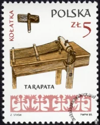 Polskie ludowe instrumenty muzyczne znaczek numer 2831