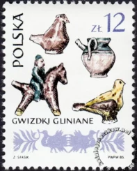 Polskie ludowe instrumenty muzyczne znaczek numer 2833