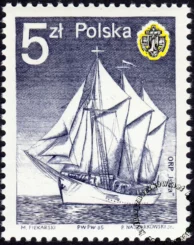 40 rocznica Marynarki Wojennej znaczek numer 2837