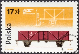 40 lecie fabryki taboru kolejowy PAFAWAG we Wrocławiu znaczek numer 2847