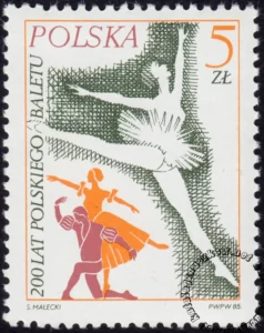 200 lat polskiego baletu znaczek numer 2857