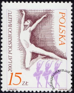 200 lat polskiego baletu znaczek numer 2858