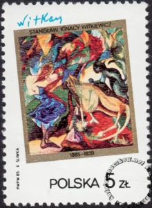 100 rocznica urodzin Stanisława Ignacego Witkiewicza znaczek numer 2859