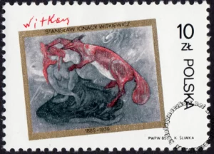 100 rocznica urodzin Stanisława Ignacego Witkiewicza znaczek numer 2861