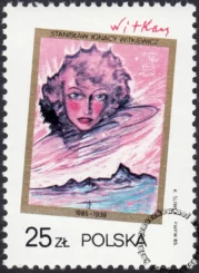 100 rocznica urodzin Stanisława Ignacego Witkiewicza znaczek numer 2863