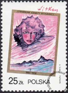 100 rocznica urodzin Stanisława Ignacego Witkiewicza znaczek numer 2863