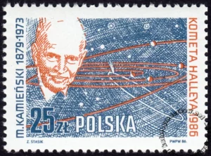 Kometa Halleya znaczek numer 2866
