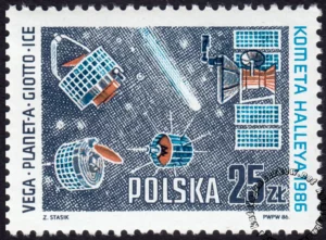Kometa Halleya znaczek numer 2867