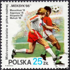 Mistrzostwa Świata w piłce nożnej w Meksyku znaczek numer 2880