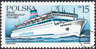 Polska Żegluga Bałtycka - promy znaczek numer 2883