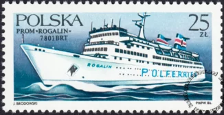 Polska Żegluga Bałtycka - promy znaczek numer 2884