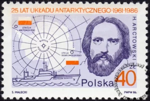 25 lat Układu Antarktycznego znaczek numer 2886
